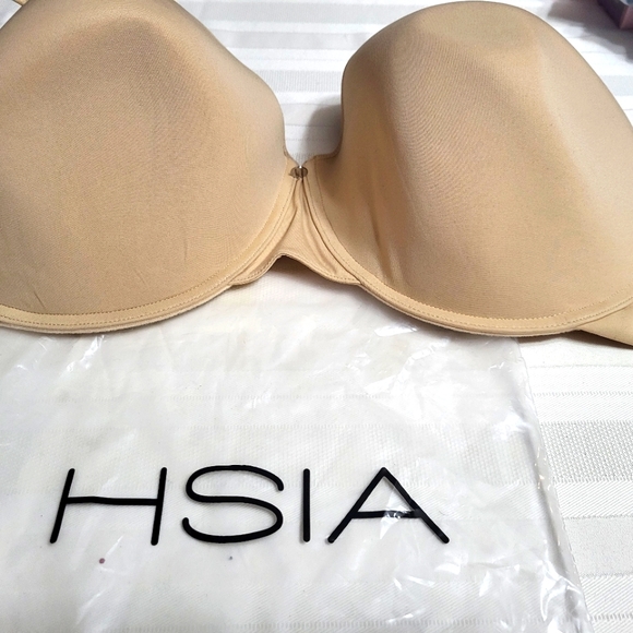 NWT! HSIA Nude bra size 36I us, sz 80I EU/CN w/extra hook bridge - Picture 1 of 4
